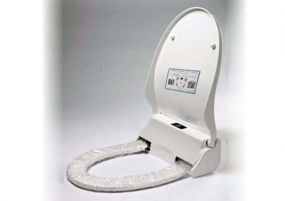 Smart hygienic toilet seat cover (no sensor)