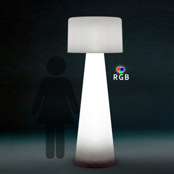 Floor standing RGB LED lamp -full view